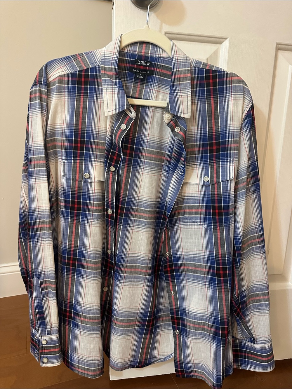 J. Crew Women’s Plaid Button-Up Shirt